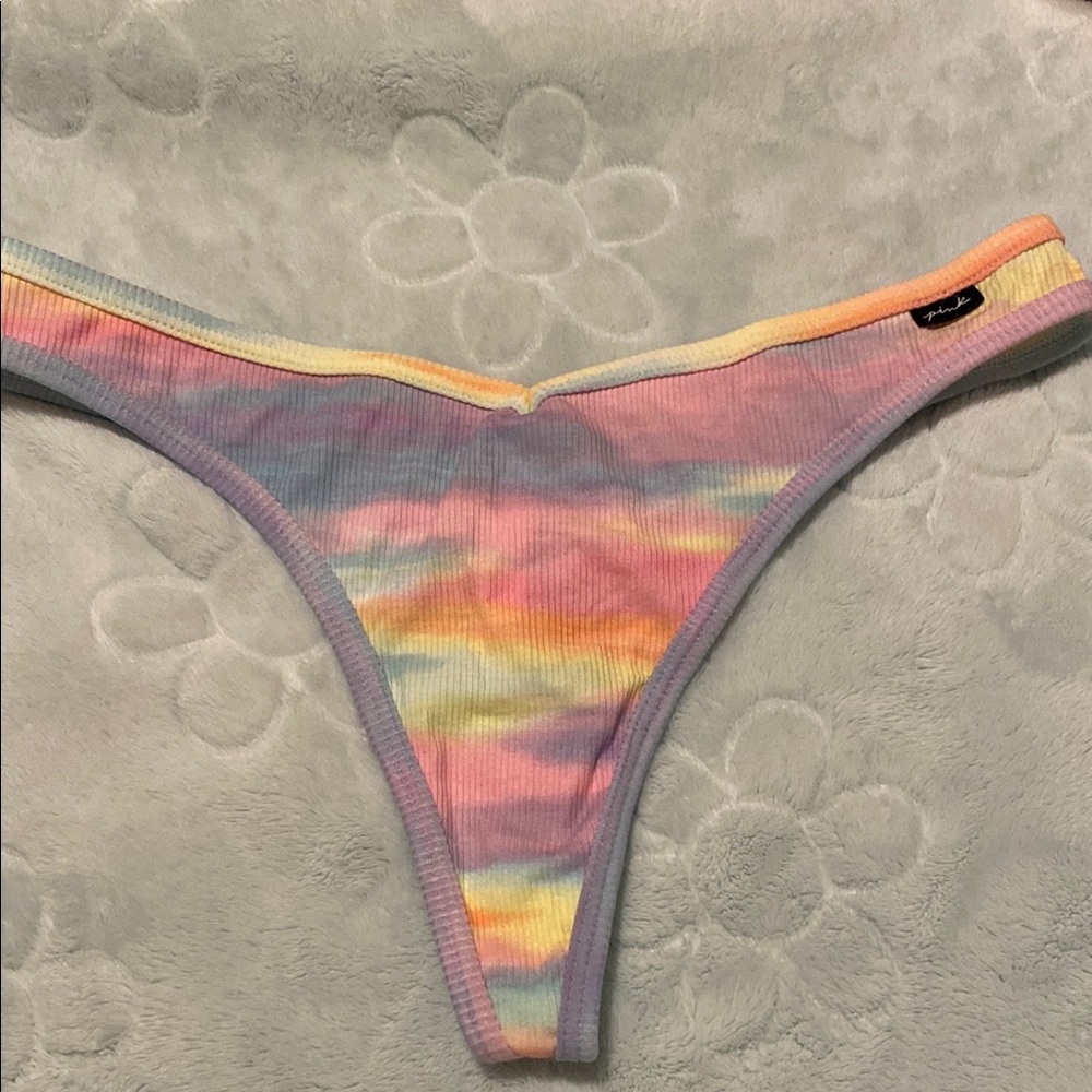 Colorful Tie-Dye Thong Panty